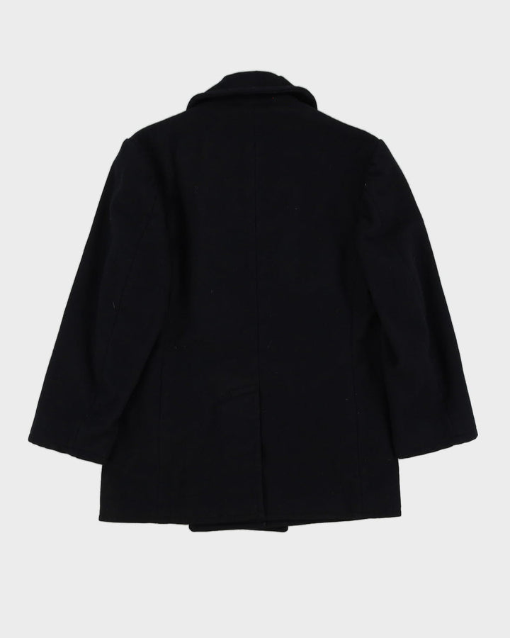 Black Navy Pea Coat - XXS