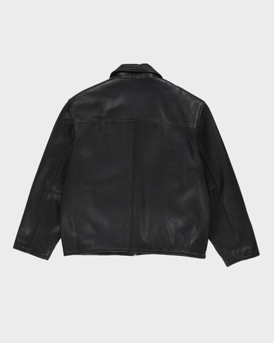 Danier Black Leather Jacket - M