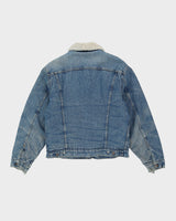Vintage 80s Levi's Orange Tab Sherpa Lined Denim Jacket - M