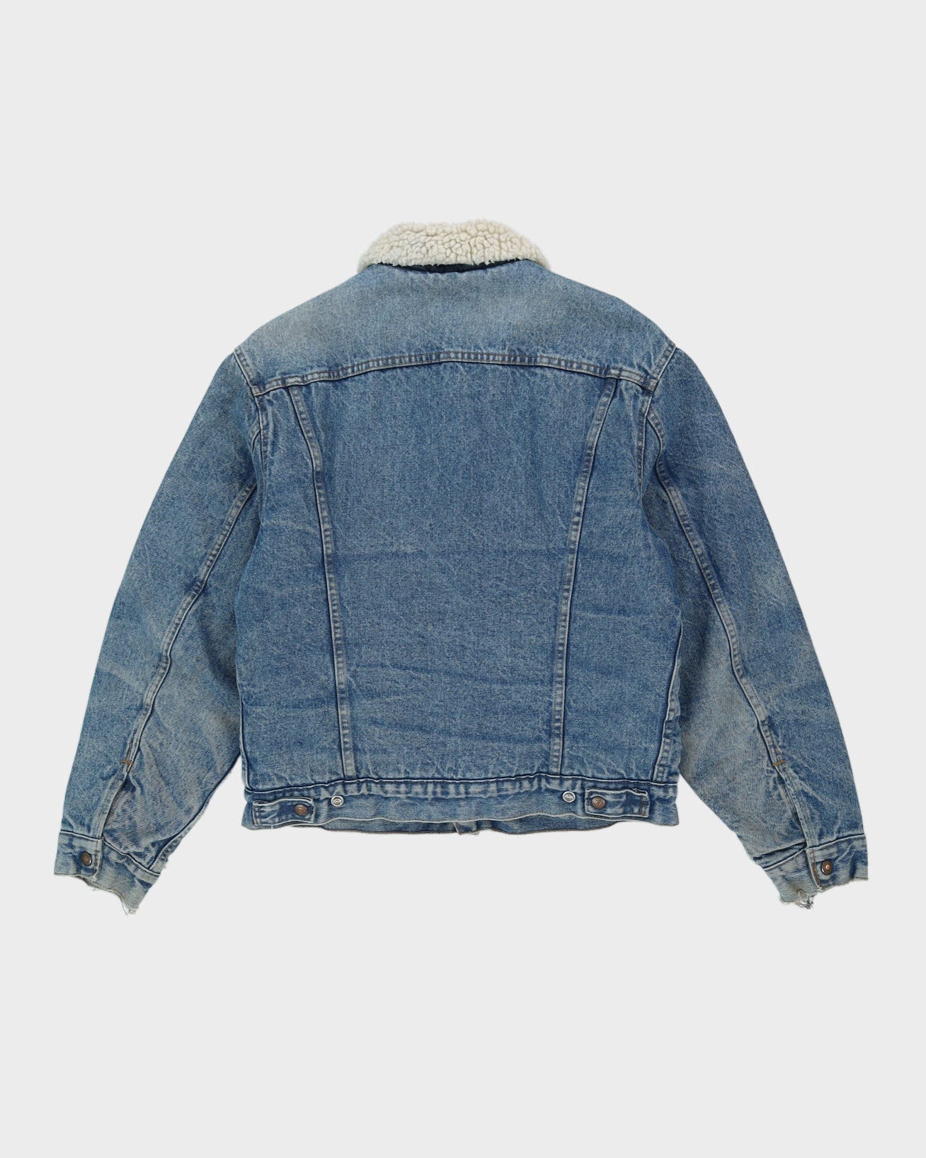 Vintage 80s Levi's Orange Tab Sherpa Lined Denim Jacket - M