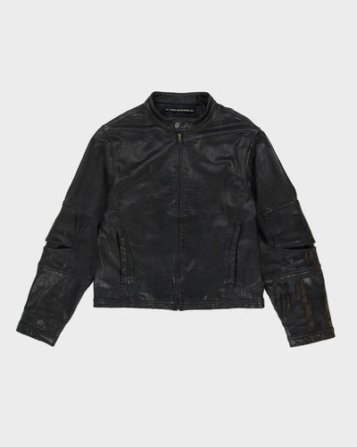 DKNY JEANS Black Leather Jacket - L