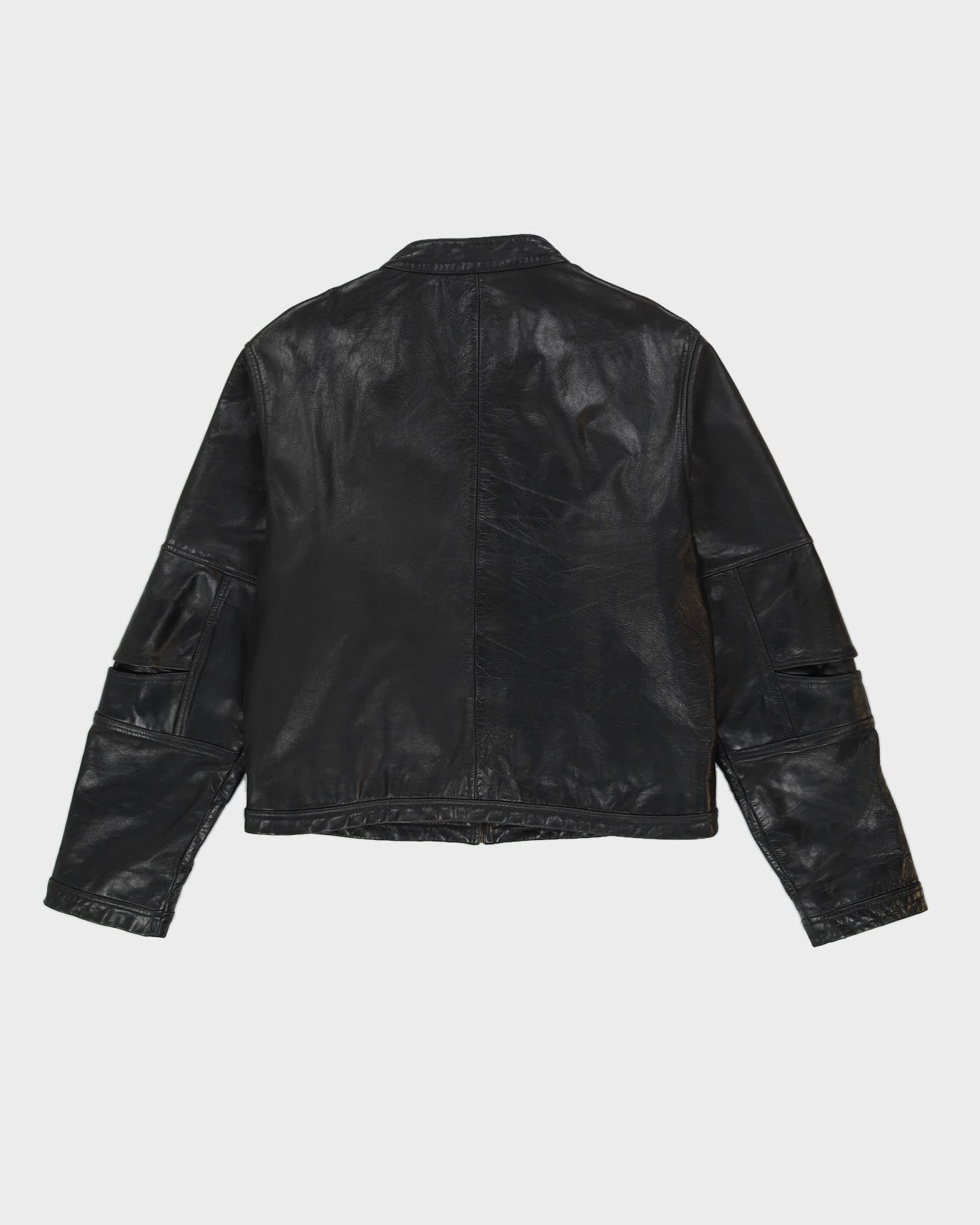 DKNY JEANS Black Leather Jacket - L