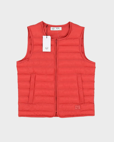 Herschel Pink Puffer Gilet Deadstock With Tags - M