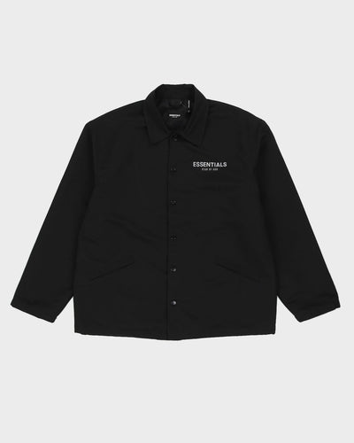 Essentials By Fear Of God Black Raincoat - XL