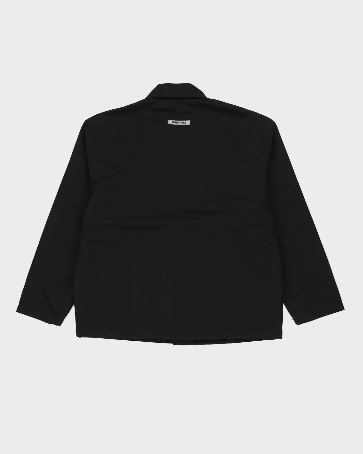 Essentials By Fear Of God Black Raincoat - XL