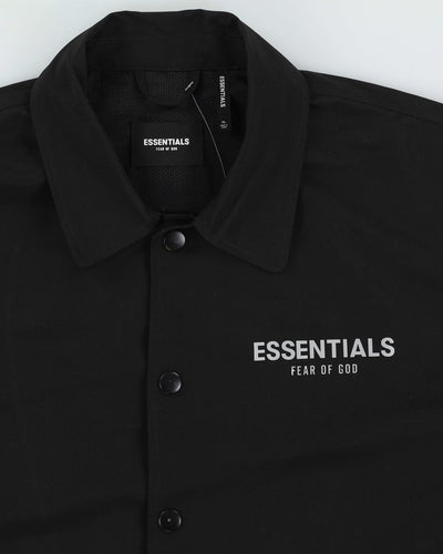 Essentials By Fear Of God Black Raincoat - XL