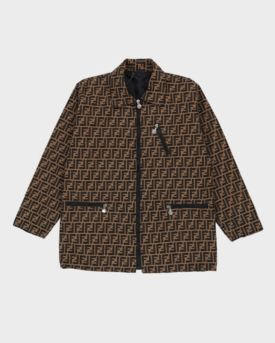 00s Fendi Logo Patterned Jacket - M