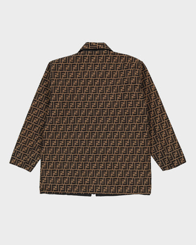 00s Fendi Logo Patterned Jacket - M