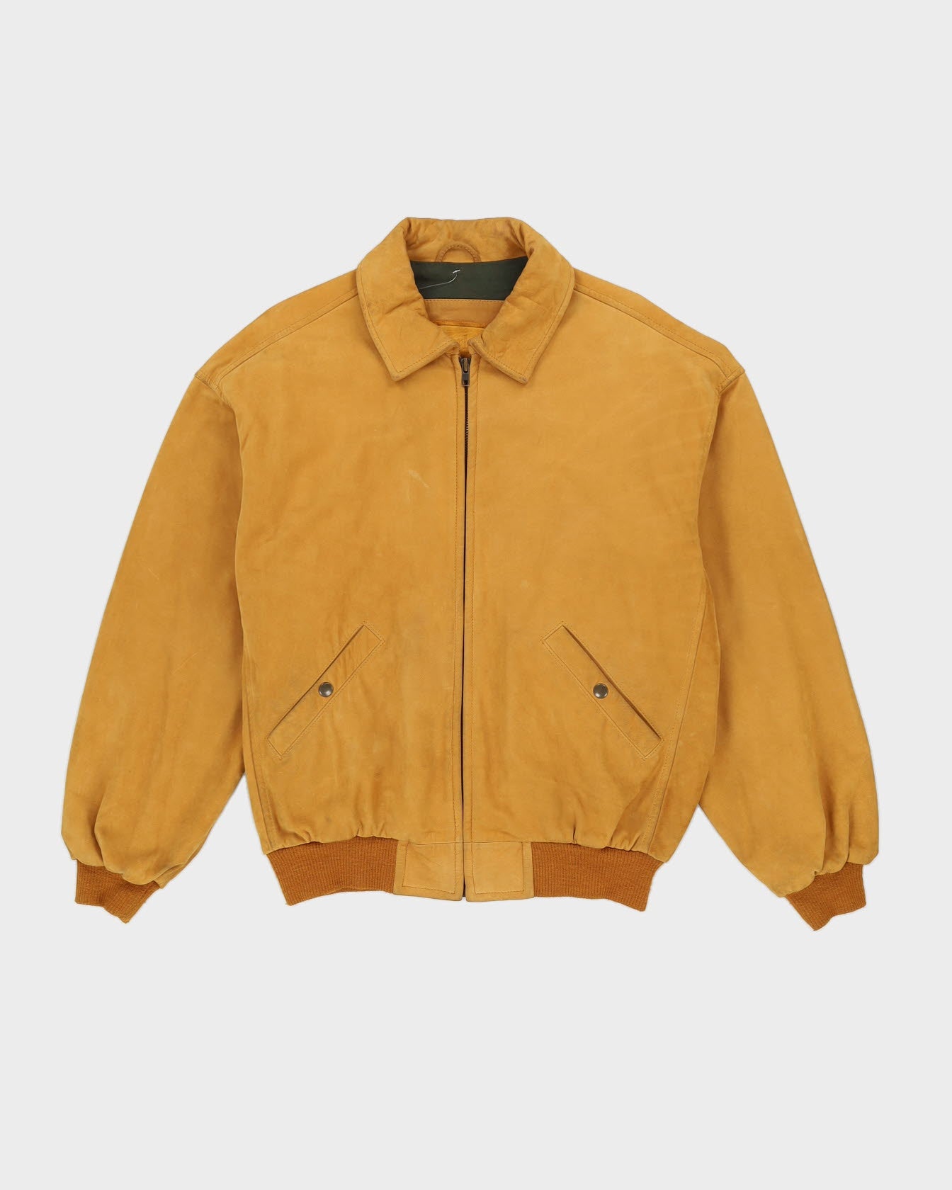 Timberland Oversized Beige Suede Bomber Jacket - XL