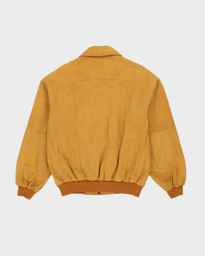 Timberland Oversized Beige Suede Bomber Jacket - XL