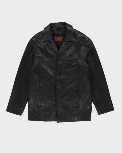 Danier Black Leather Box Jacket - S