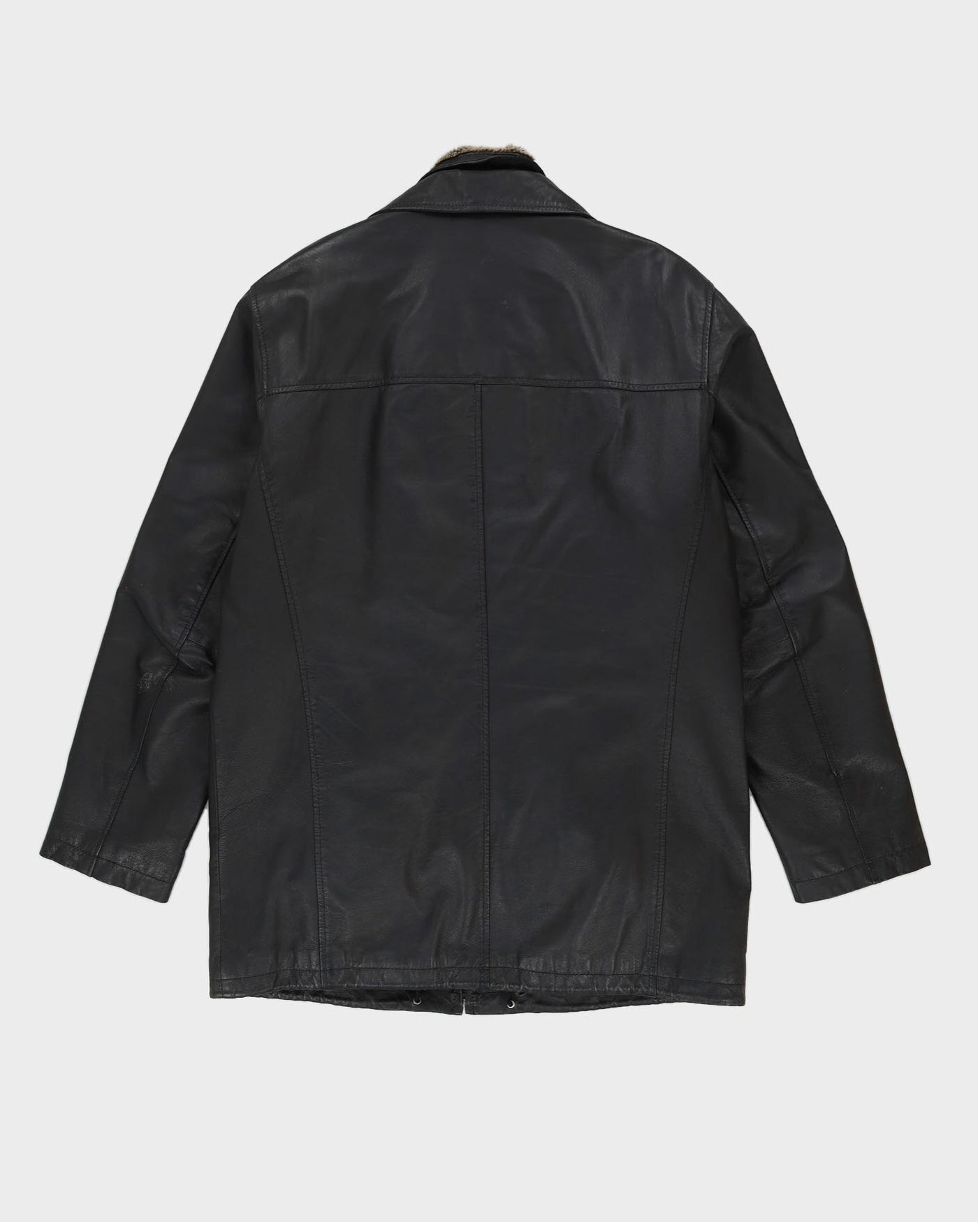 Danier Black Leather Box Jacket - L