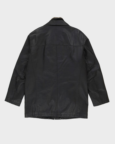 Danier Black Leather Box Jacket - L
