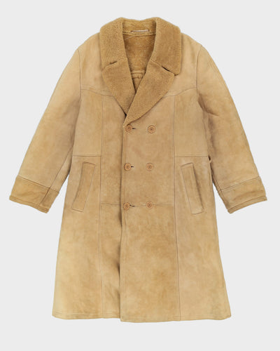 Vintage 1970s Made In Finland Sheepskin Coat - M