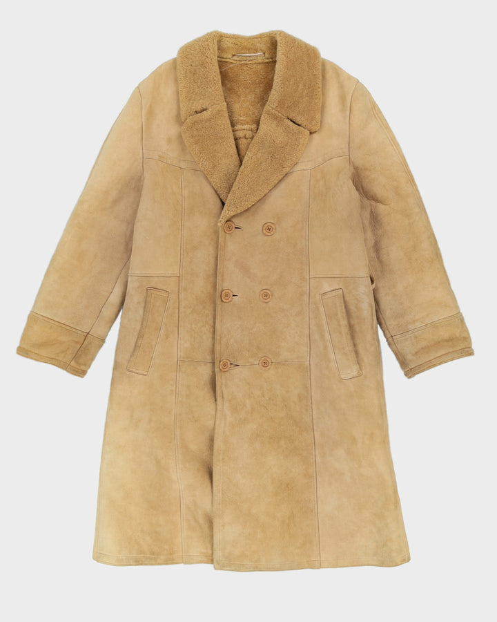 Vintage 1970s Made In Finland Sheepskin Coat - M