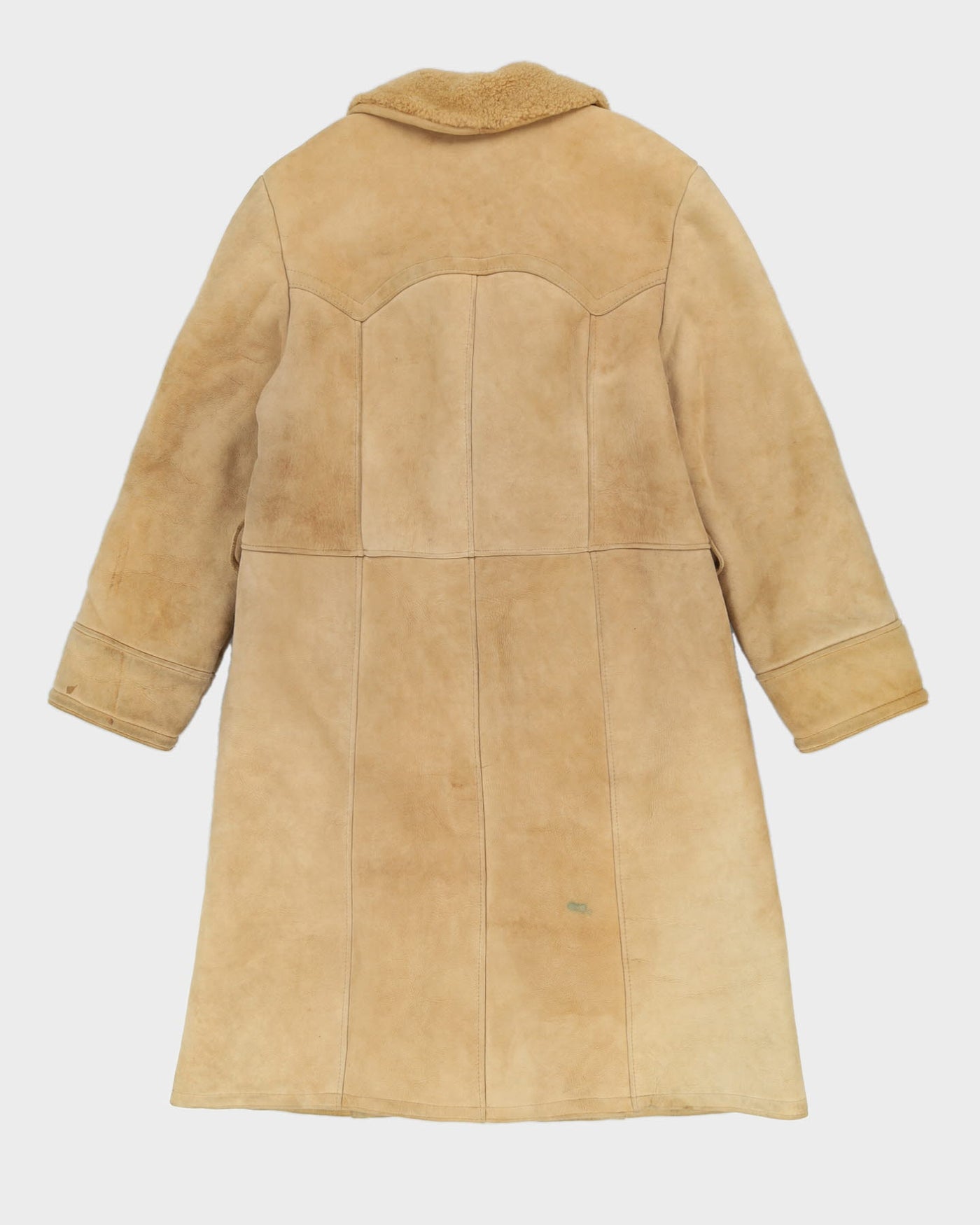 Vintage 1970s Made In Finland Sheepskin Coat - M