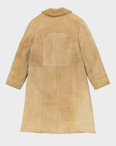 Vintage 1970s Made In Finland Sheepskin Coat - M