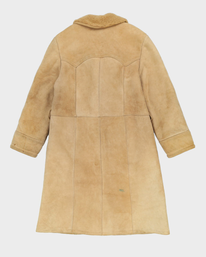 Vintage 1970s Made In Finland Sheepskin Coat - M