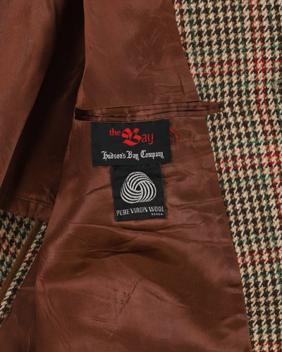 Vintage 1980s Crombie Tweed For The Bay Overcoat - S