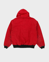 00s Carhartt Red Workwear Hooded Jacket - XL