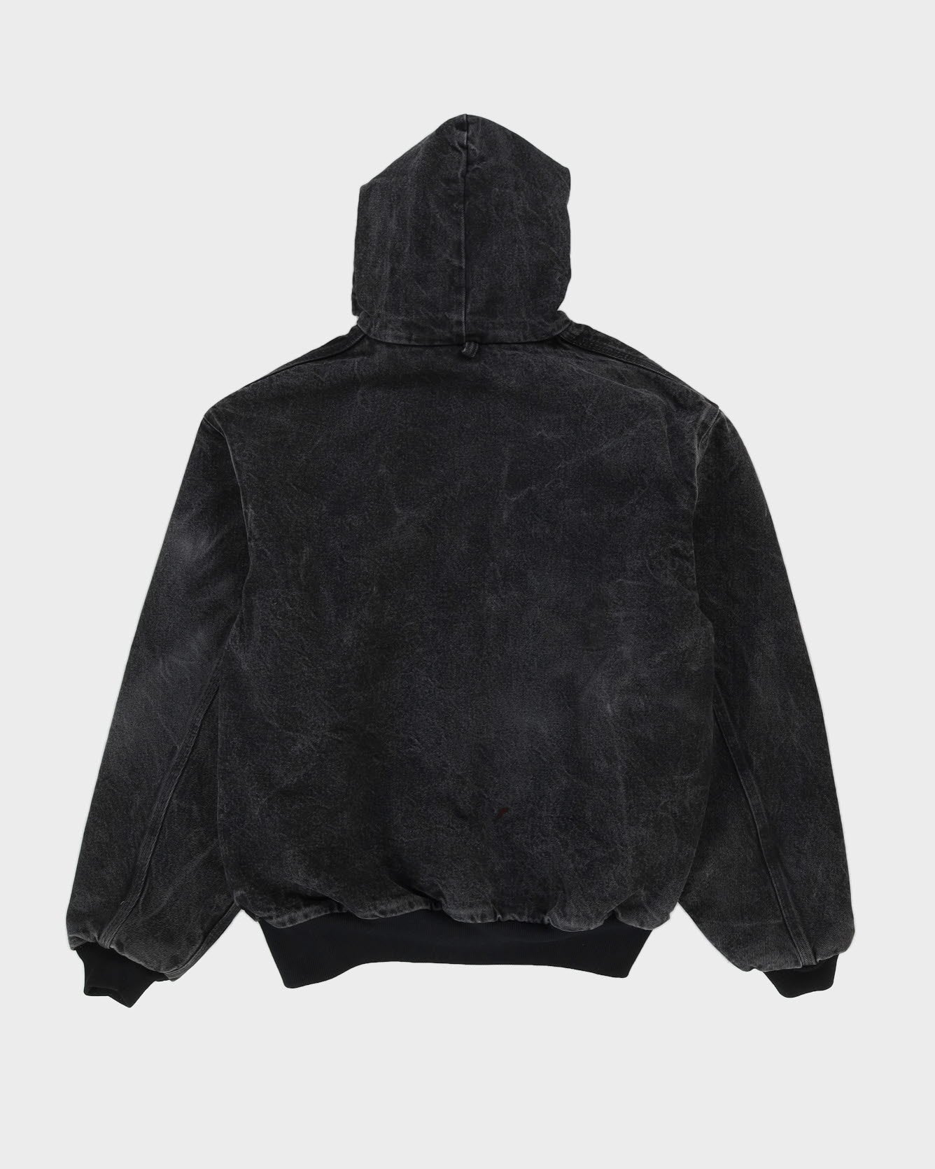 Vintage 90s Carhartt Black Workwear Fleece Lined Hooded Jacket - XXL