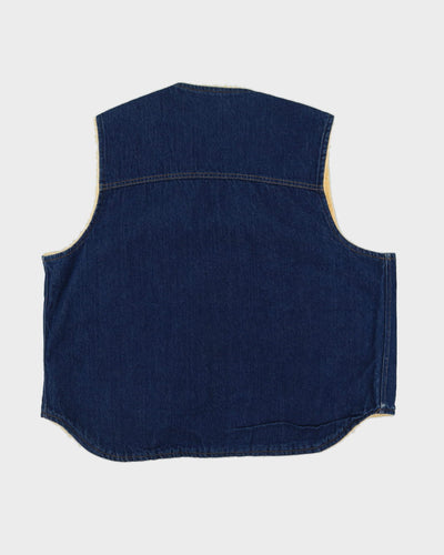 Vintage 80s Carhartt "100 Years" Fleece Lined Gilet / Sleeveless Jacket - XXL