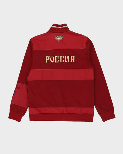 2009 Adidas Russia International Team Burgundy Track Jacket - L