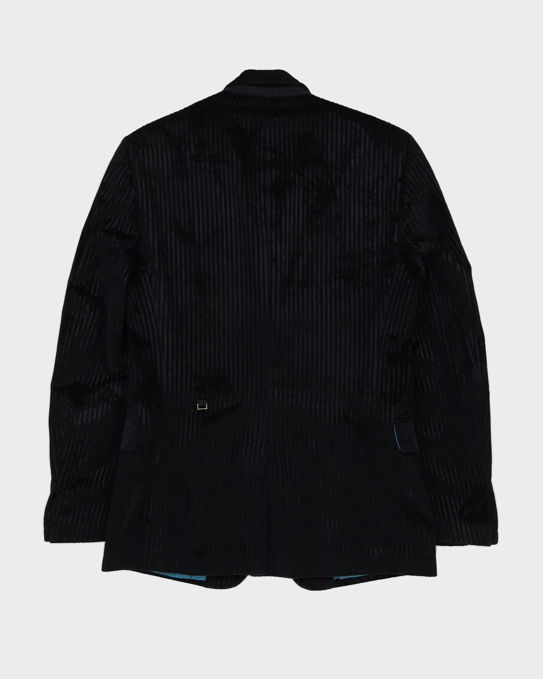 Versace Jeans Black Velvet Blazer Jacket - XXS