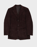 Brown Cord Blazer Jacket - M
