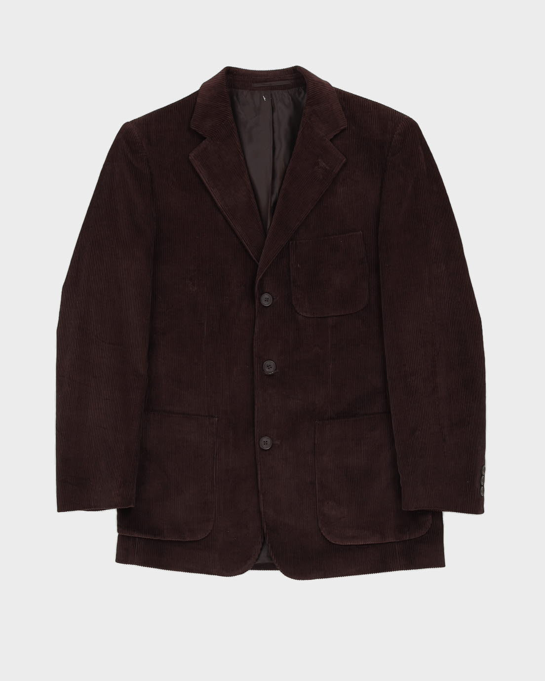Brown Cord Blazer Jacket - M