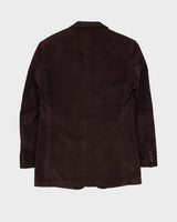 Brown Cord Blazer Jacket - M