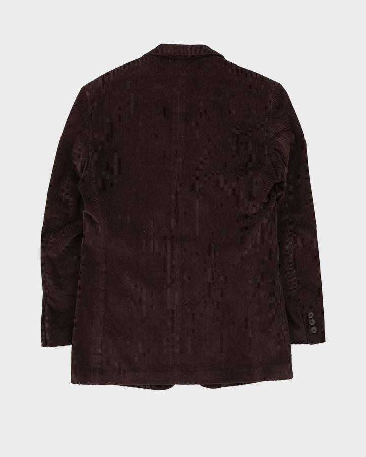 Brown Cord Blazer Jacket - M