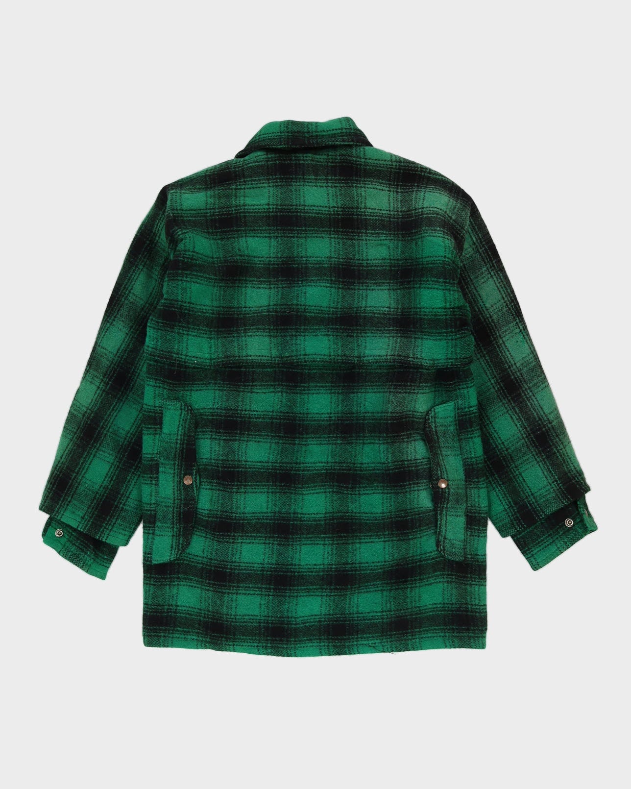 Vintage 1980s Green Wool Work Jacket - S