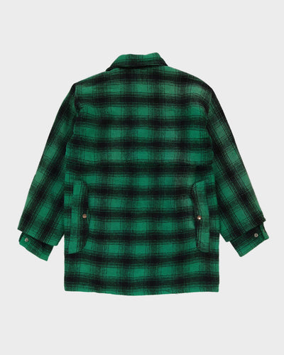 Vintage 1980s Green Wool Work Jacket - S