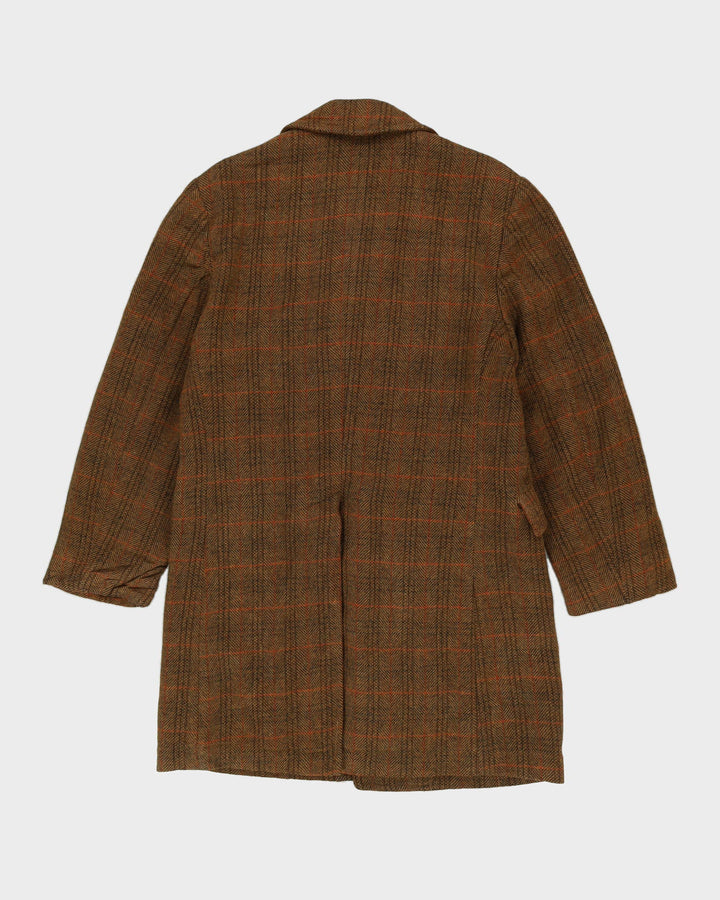 Vintage 1980s Brown Wool Overcoat - M