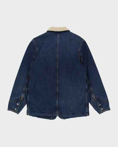 00s Lee Workwear Denim Fleece Lined Jacket - S