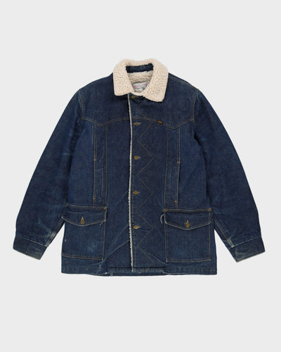 Vintage 70s Lee Storm Rider Fleece Lined Denim Jacket - L