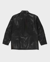 Hugo Boss Black Leather Coat - L