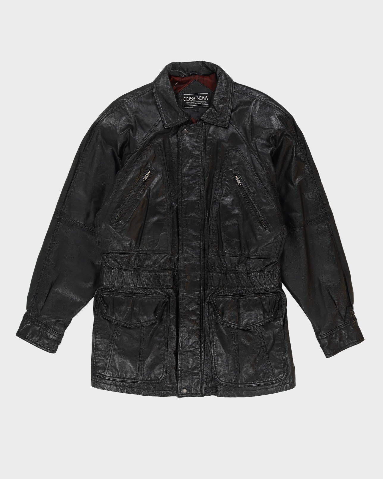 Vintage 90s Cosa Nova Leather Jacket - L