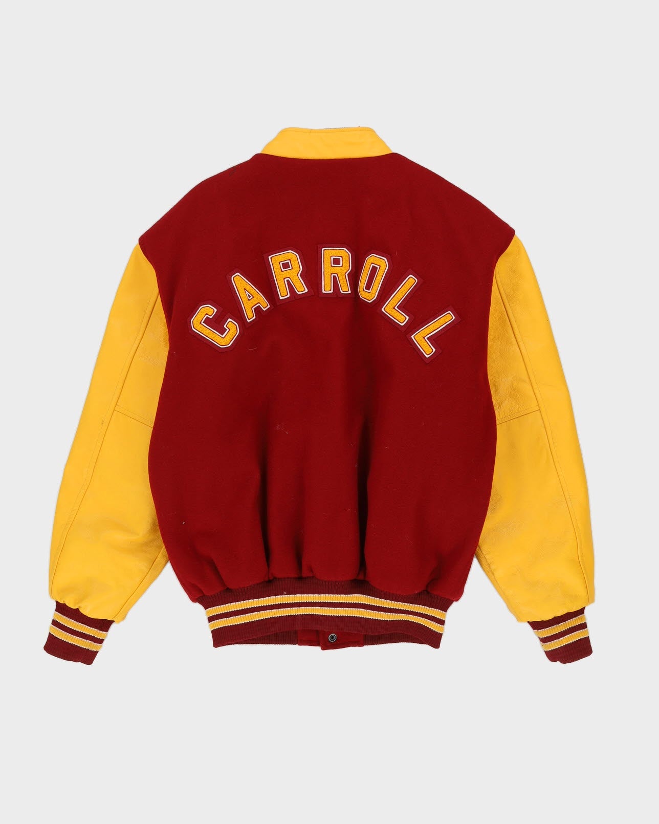 00s NFL Arizona Cardinals Repro " Clay Carroll" Red Varsity Jacket - XL