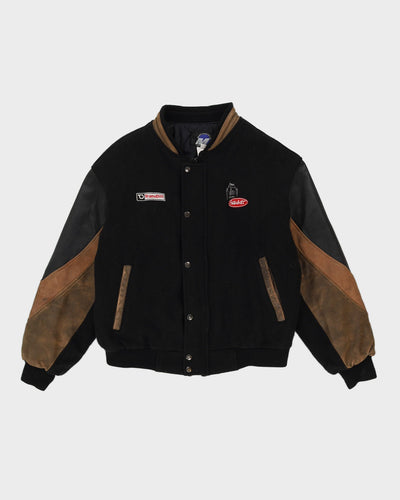 00s Peterbilt Black Advertising Varsity Jacket - M