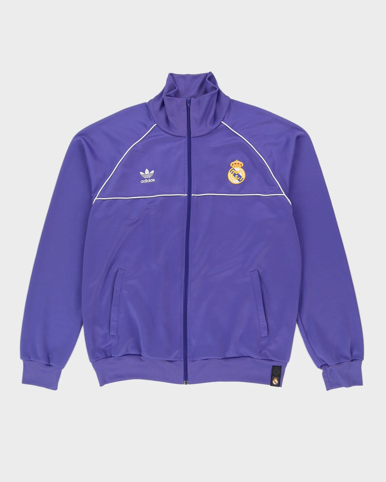 2008/2009 Adidas Real Madrid Football Team Purple Track Jacket - XL