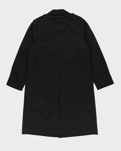 Burberrys' Black Rain Mac - L / XL