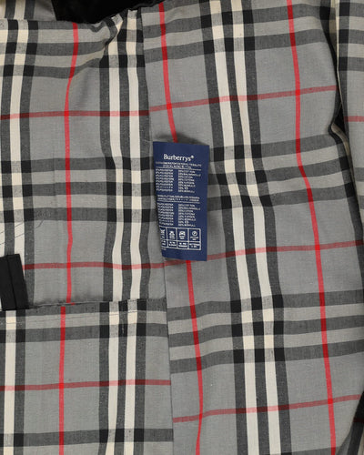 Burberrys' Black Rain Mac - L / XL