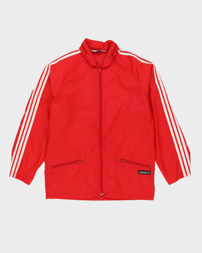 Vintage 70s Adidas Red Windbreaker - M