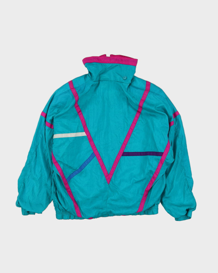 Vintage 80s Nuage Sport Blue Track Jacket - M