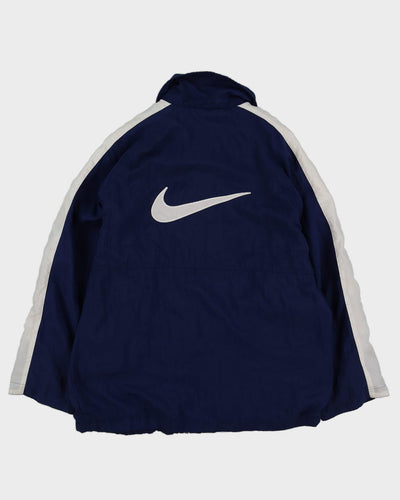 Vintage 90s Nike Blue Jacket With Embroidery On The Back - L