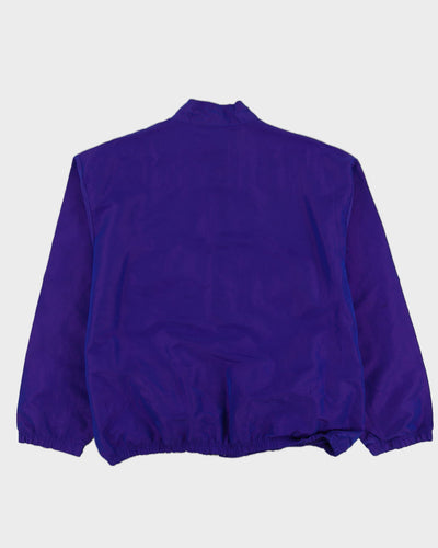 Vintage 80s Surf Style Purple Iridescent Jacket - L