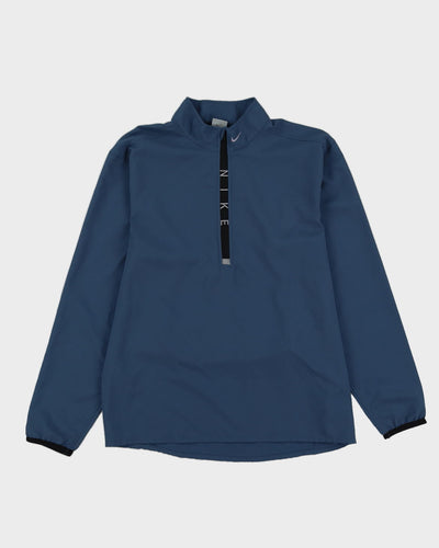 00s Nike Blue Quarter Zip Jacket - M