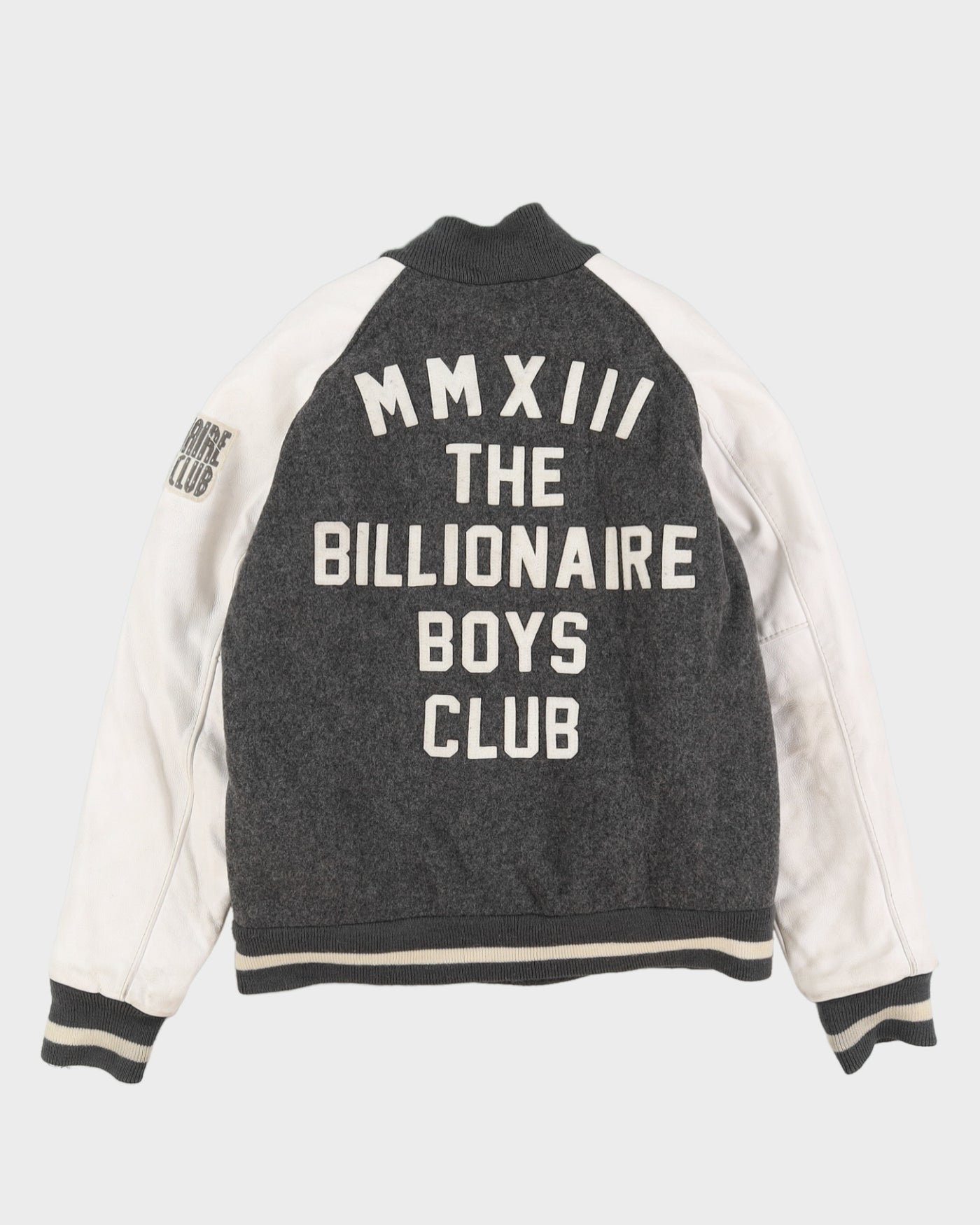 Billionaire Boys Club Grey Varsity Jacket - L
